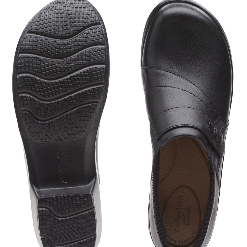 NWT women’s Clark’s Angie Pearl leather slip on shoes SZ 6.5 - Picture 4 of 8